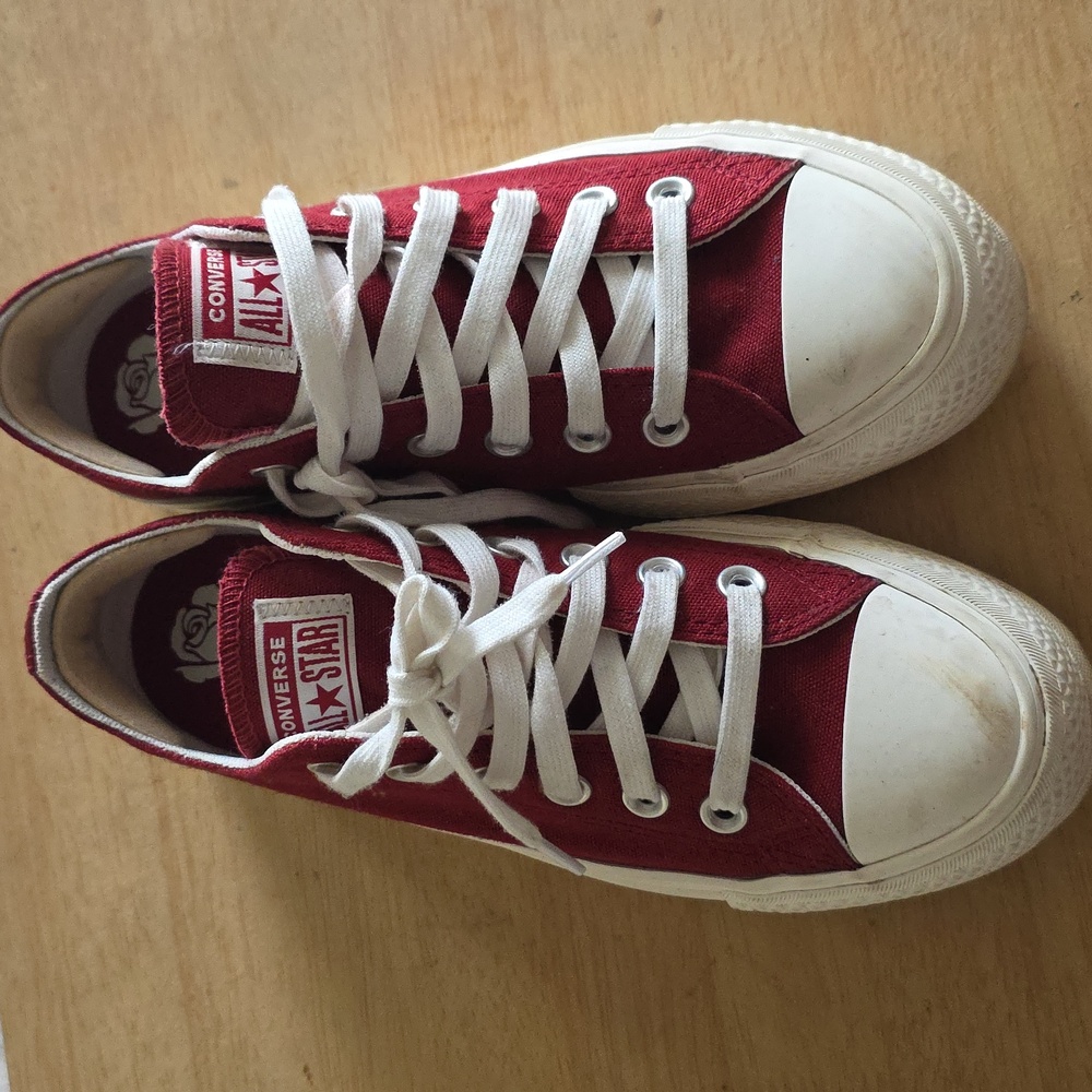 Converse Chuck Taylor All Star “Love Fearlessly” Low Top Platform - Red - Picture 3 of 6